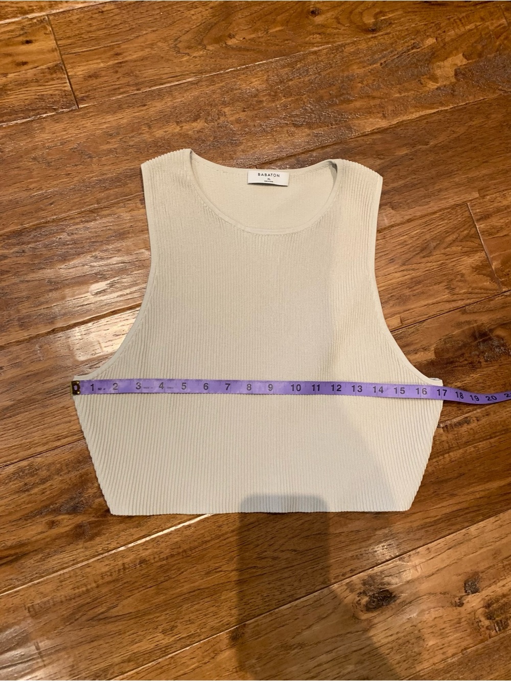 Babaton Cream Ribbed Cropped Tank - Picture 6 of 16